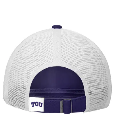 Nike Men's Purple Tcu Horned Frogs On-field Club Adjustable Trucker Hat In Purple