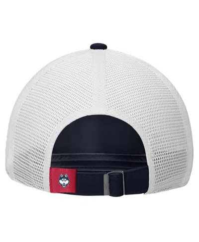 Nike Men's Navy Uconn Huskies On-field Club Adjustable Trucker Hat In Blue