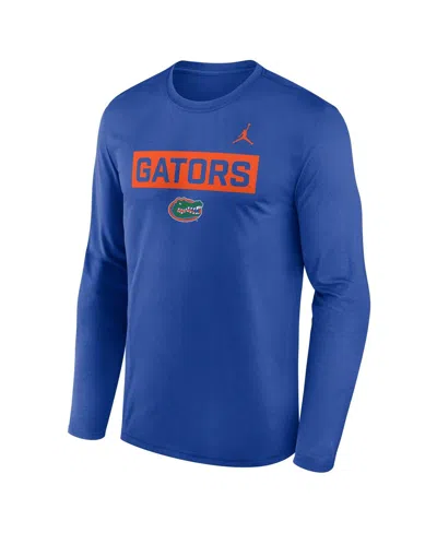 Jordan Men's Royal Florida Gators Primetime Campus 2-hit Legend Long Sleeve T-shirt In Multi