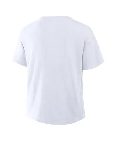 Fanatics Women's White Kansas City Chiefs Redzone Slub Boxy T-shirt In White