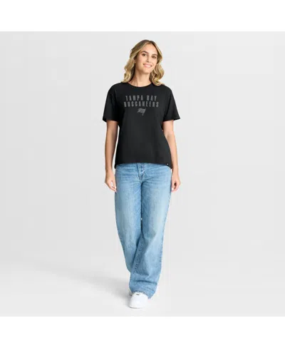 Fanatics Women's Black Tampa Bay Buccaneers Blackout Kneel Down Legacy T-shirt In Black