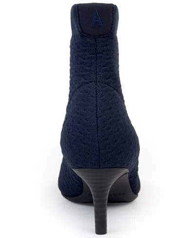 Aerosoles Women's Editta Knit Bootie In Blue