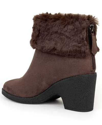 Aerosoles Booker Wedge Bootie In Brown