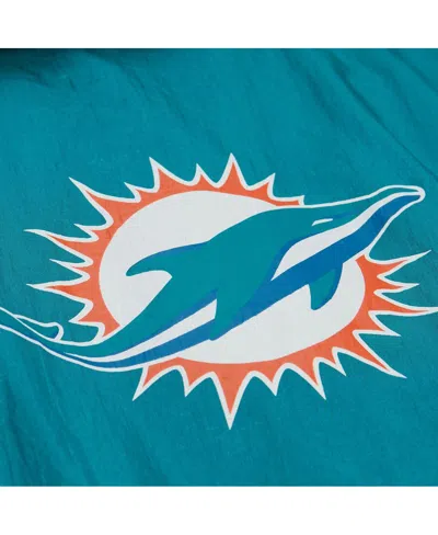 Mitchell & Ness Men's Aqua Miami Dolphins Playmaker Full-zip Windbreaker Jacket In Blue