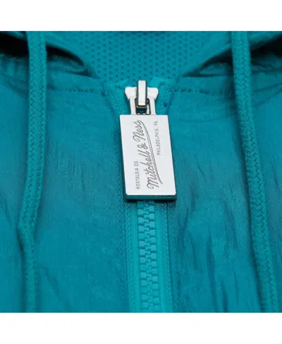 Mitchell & Ness Men's Aqua Miami Dolphins Playmaker Full-zip Windbreaker Jacket In Blue