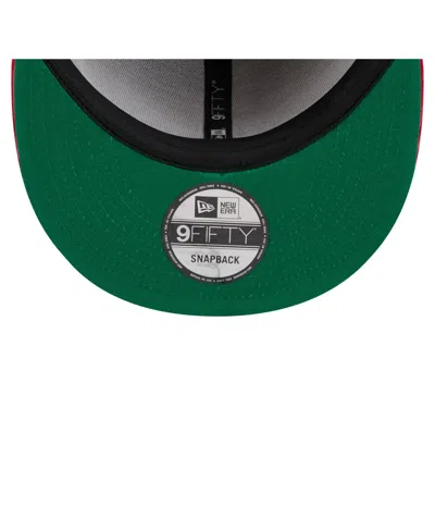 New Era Men's Red/navy Los Angeles Angels Retro Split Corduroy Snapback Hat In Red