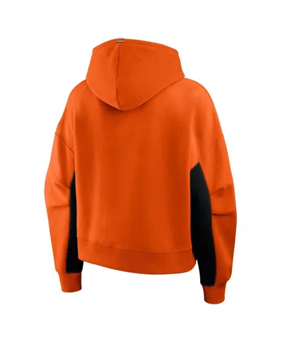 Fanatics Women's Orange Anaheim Ducks Back Check Boxy Hoodie In Orange