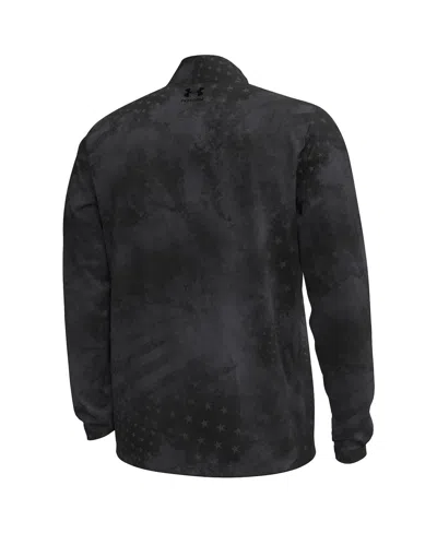 Under Armour Men's Black South Carolina Gamecocks Freedom Collection Armorfuse Half-zip Sweatshirt In Black