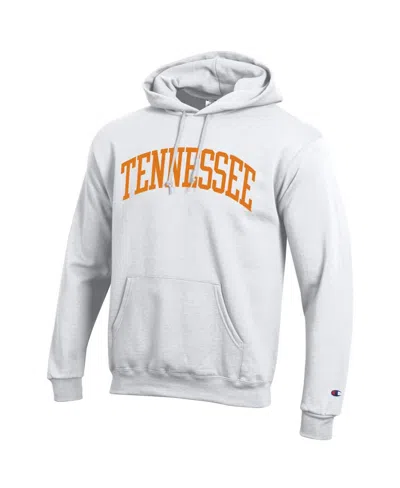 Champion Men's White Tennessee Volunteers Basic Arch Fleece Pullover Hoodie In White
