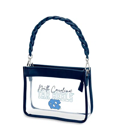 Wear By Erin Andrews North Carolina Tar Heels Plastic Chain Mini Crossbody In Blue