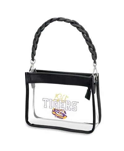Wear By Erin Andrews Lsu Tigers Plastic Chain Mini Crossbody In White