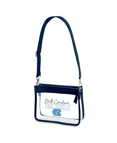 Wear By Erin Andrews North Carolina Tar Heels Plastic Chain Mini Crossbody In Blue