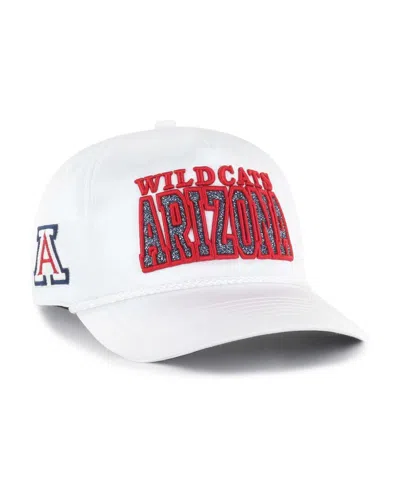 47 Brand Women's White Arizona Wildcats Outspoken Hitch Adjustable Hat In White