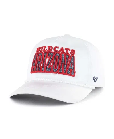 47 Brand Women's White Arizona Wildcats Outspoken Hitch Adjustable Hat In White