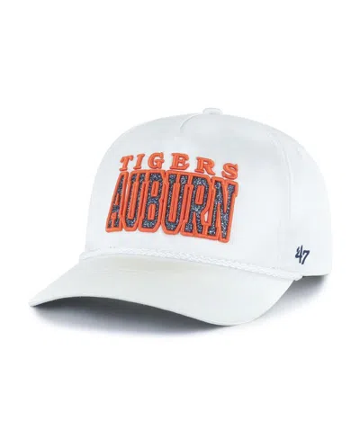 47 Brand Women's White Auburn Tigers Outspoken Hitch Adjustable Hat In White
