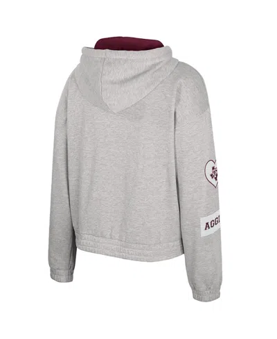 Colosseum Women's Gray Texas A&m Aggies Alfie Full-zip Hoodie Jacket In Gray