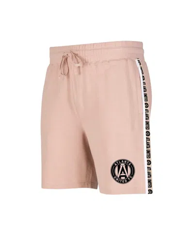 Concepts Sport Men's Tan Atlanta United Fc Team Stripe Shorts In Pink