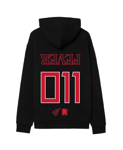 Round21 Men's And Women's Black Indiana Fever Stranger Things Premium Relaxed Hoodie In Multi