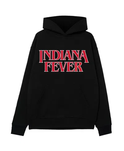 Round21 Men's And Women's Black Indiana Fever Stranger Things Premium Relaxed Hoodie In Multi