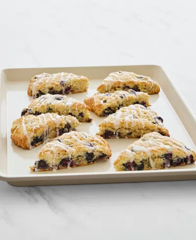 Greenpan Dover Bakeware 13" X 18" Half Cookie Sheet Pan In White