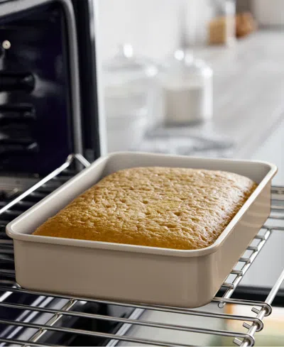 Greenpan Dover Bakeware Rectangular Cake Pan In White