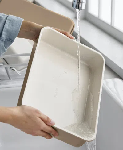 Greenpan Dover Bakeware Rectangular Cake Pan In White