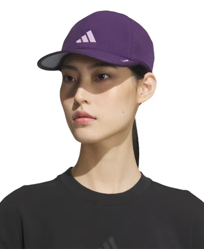 Adidas Originals Women's Superlite 3 Stripe Adjustable Hat In Purple