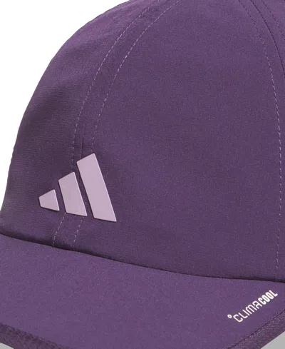 Adidas Originals Women's Superlite 3 Stripe Adjustable Hat In Purple