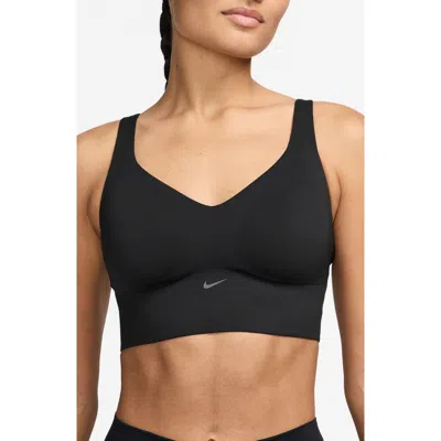 Nike Alate Medium Support Padded Sports Bra In Black