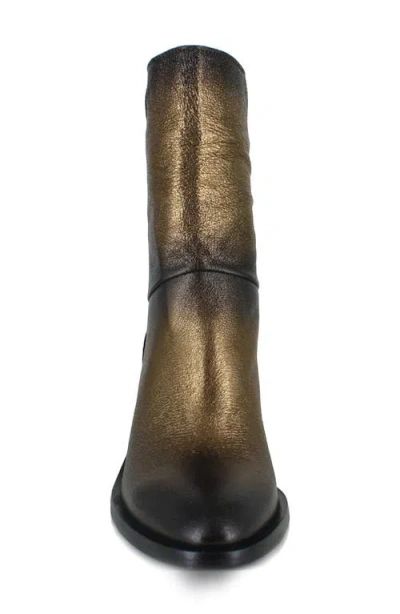 Zigi Block Heel Bootie In Brown