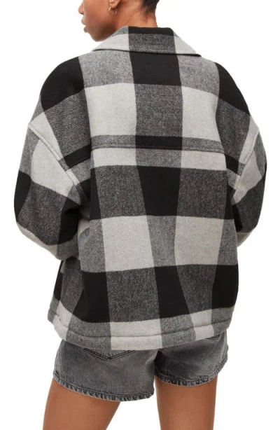 Allsaints Luella Check Oversize Shirt Jacket In Multi