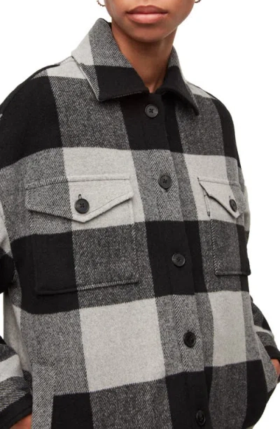 Allsaints Luella Check Oversize Shirt Jacket In Multi