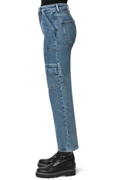 Mavi Jeans Marissa High Waist Straight Leg Utility Jeans In Blue