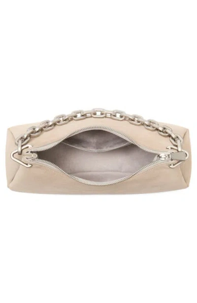 Kate Spade New York Grace Glitter Suede Chain Shoulder Bag In Silver