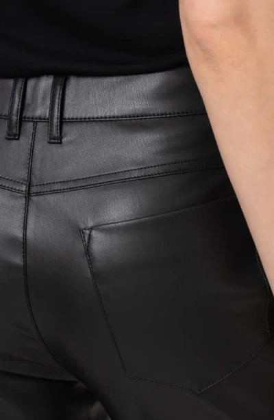 Mavi Jeans Faux Leather Wide Leg Pants In Black