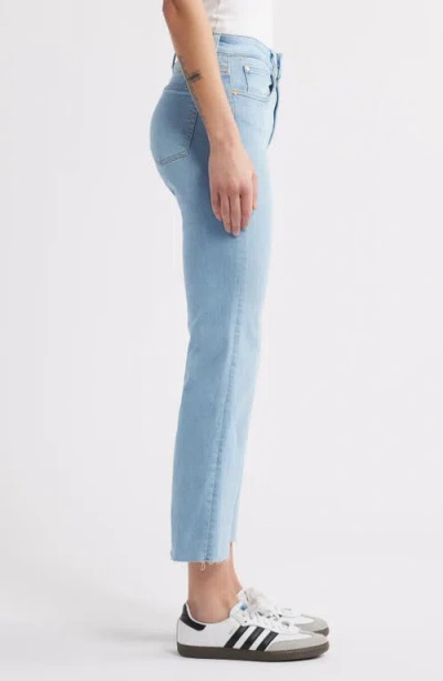 Mavi Jeans Anika High Waist Raw Hem Flare Leg Jeans In Blue