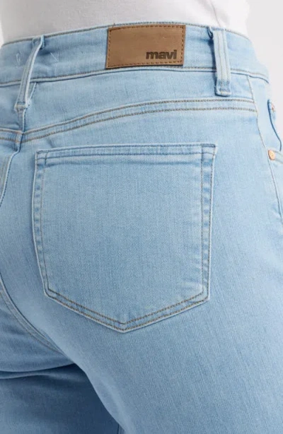 Mavi Jeans Anika High Waist Raw Hem Flare Leg Jeans In Blue