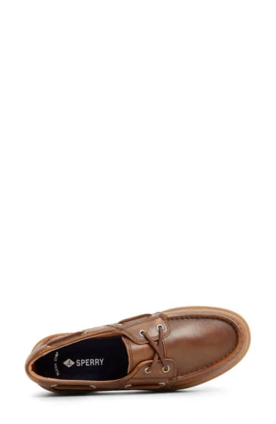 Sperry Wells Boat Shoe In Brown