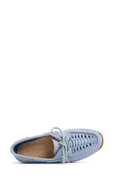 Sperry Authentic Original 2 Eye Woven Boat Shoe In Blue