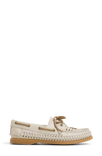 Sperry Authentic Original 2-eye Woven Boat Shoe In Brown