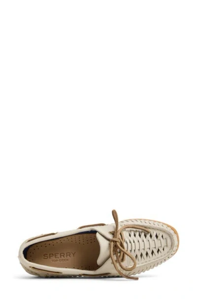 Sperry Authentic Original 2-eye Woven Boat Shoe In Brown
