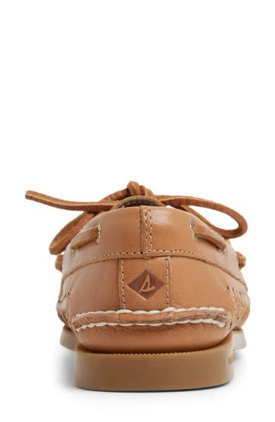 Sperry Authentic Original 2 Eye Woven Boat Shoe In Brown