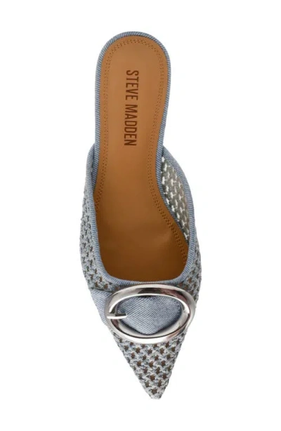 Steve Madden Ira Pointed Toe Mule In Blue