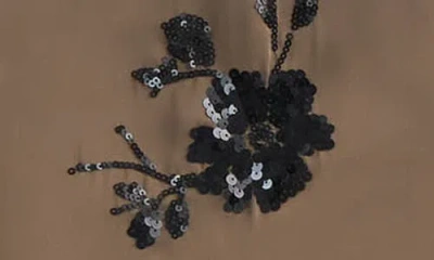 Nvlt Sequin Embellished Slip Skirt In Brown