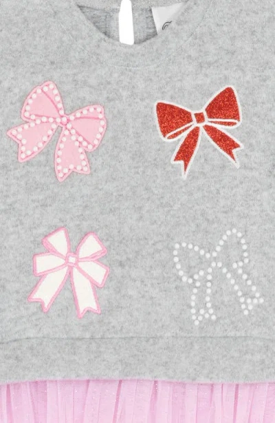 Rare Editions Holiday Bow Top & Leggings Set In Multi