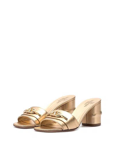 Valentino Garavani Shoes In Gold