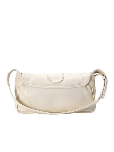 Gucci Small Aphrodite Small Leather Shoulder Bag In White