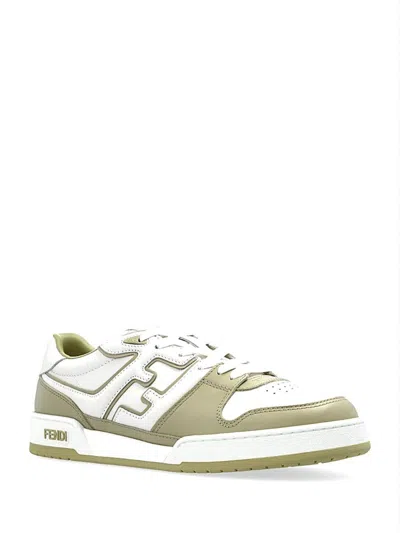Fendi Match Low-top Sneakers In Green