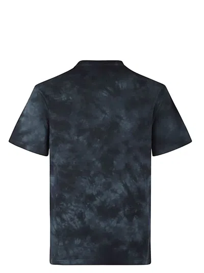Alexander Mcqueen Mcqueen Skull Patch Tie Dye Cotton T-shirt In Black