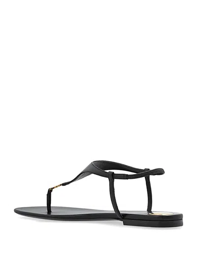 Saint Laurent Cassandra Sandals In Black